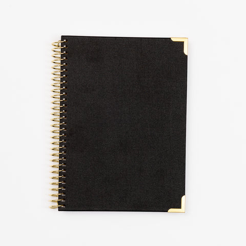 B5 Lined Notebook- Classic Black