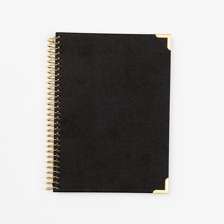 B5 Lined Notebook- Classic Black