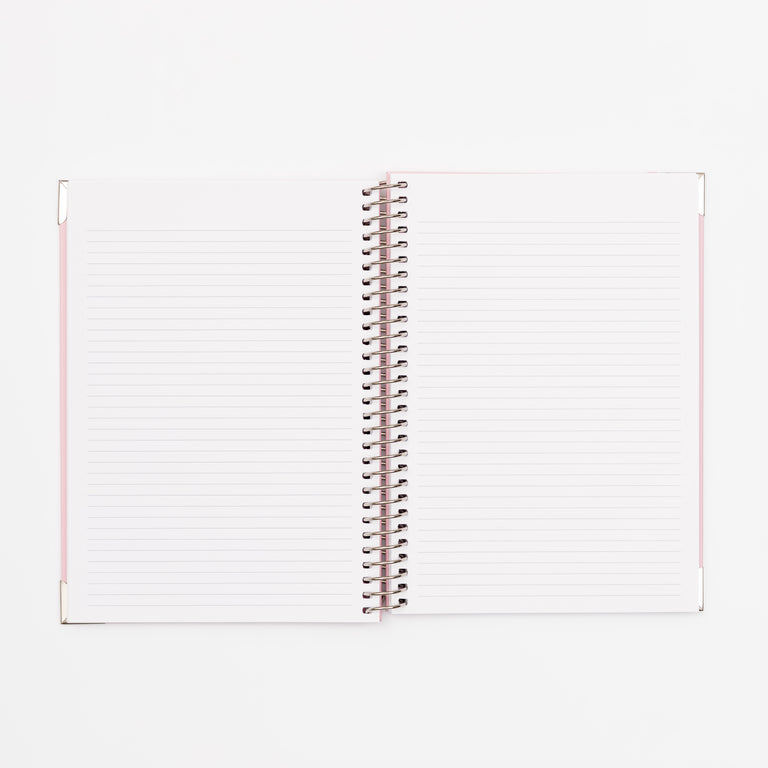 B5 Lined Essentials Notebook- Pink