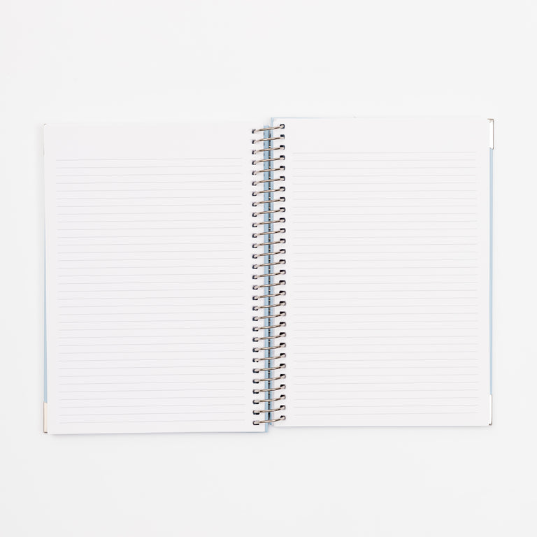 B5 Lined Essentials Notebook- Blue