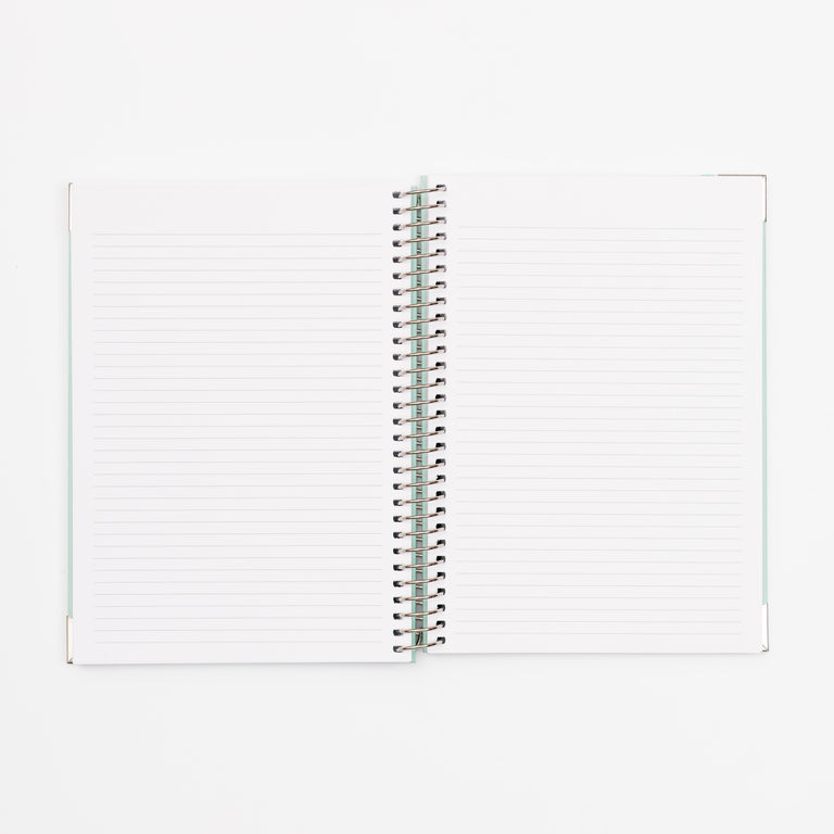 B5 Lined Essentials Notebook- Mint