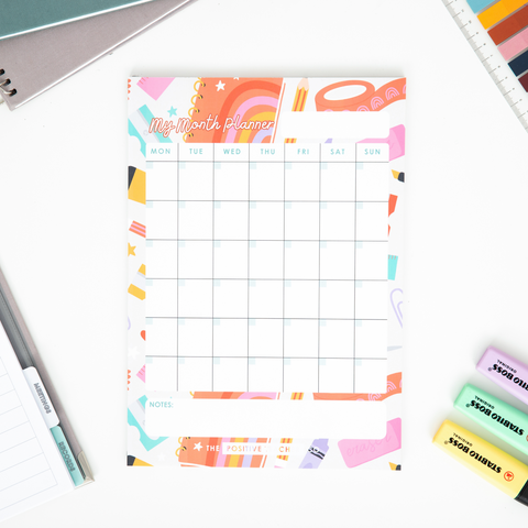 Monthly Planner Pad- Stationery Love