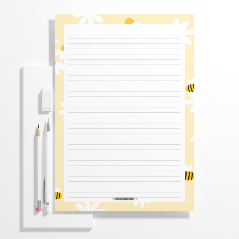 A4 Lined Pad- Sweet Daisies