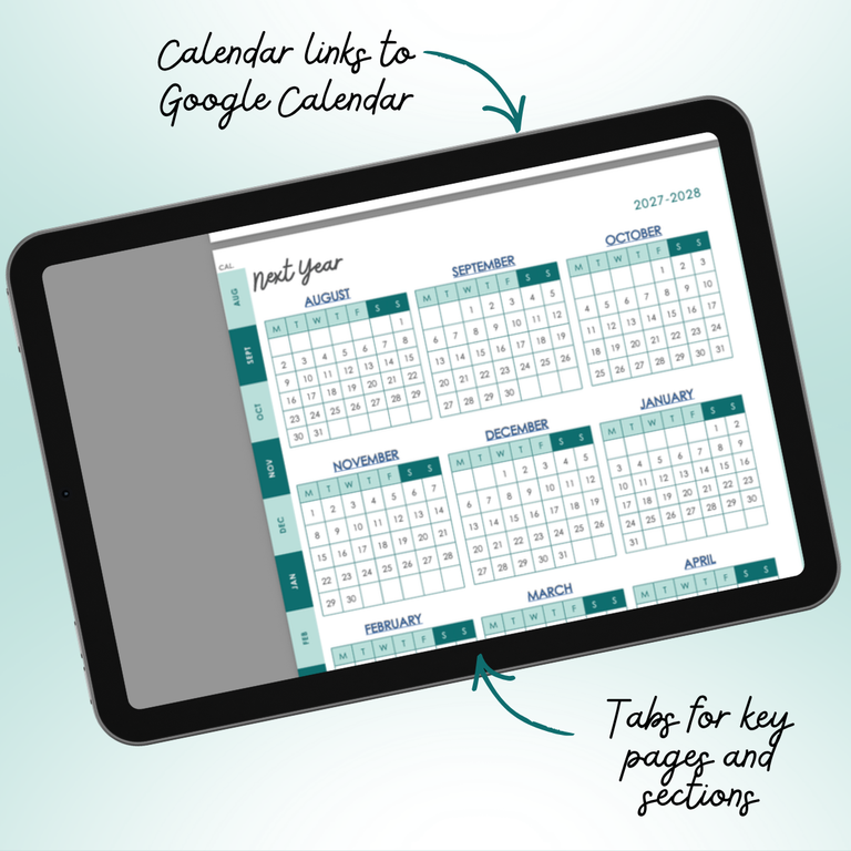 TPTC Interactive Digital Teacher Planner