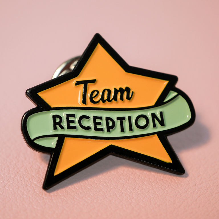 Team Reception Enamel Pin Badge