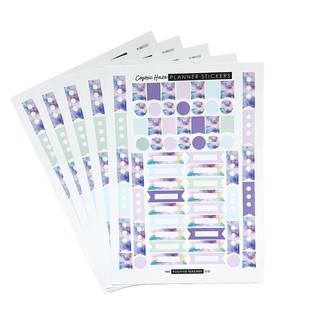 Cosmic Haze Planner Sticker Pack
