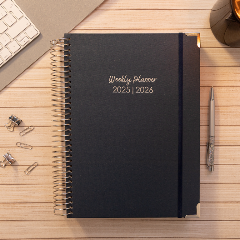 Weekly Planner 2025|2026- Classic Navy