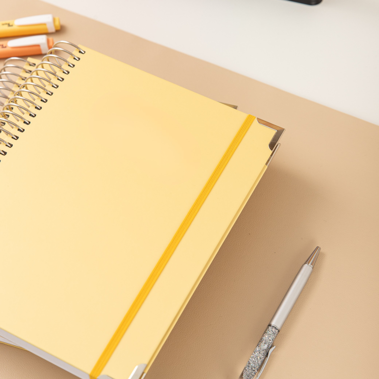 B5 Lined Essentials Notebook- Yellow