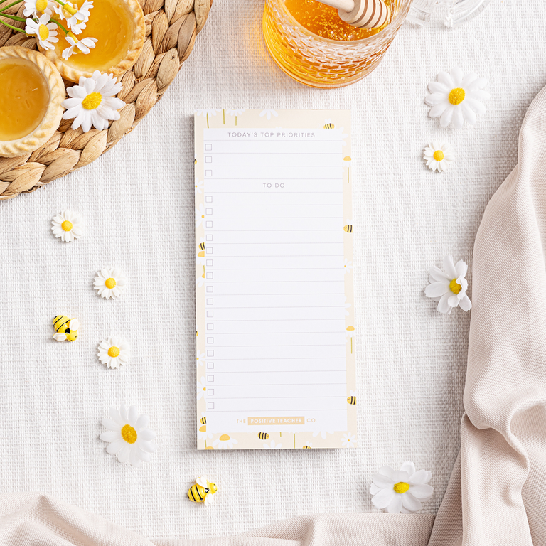 To Do List Pad: Sweet Daisies