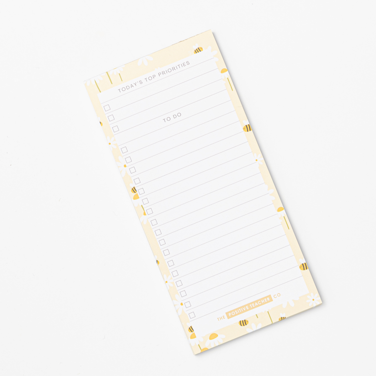 To Do List Pad: Sweet Daisies