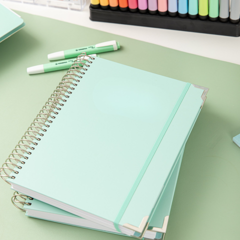 B5 Lined Essentials Notebook- Mint