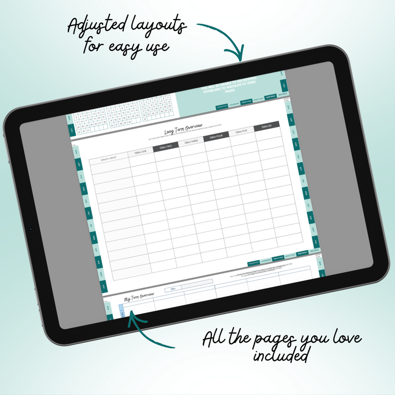 TPTC Interactive Digital Teacher Planner