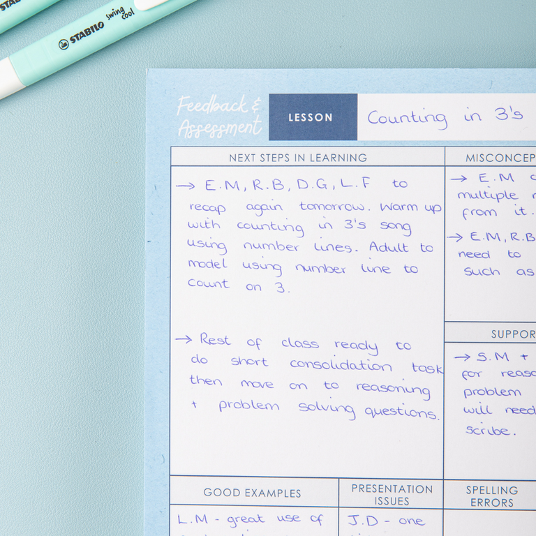 Feedback & Assessment Pad