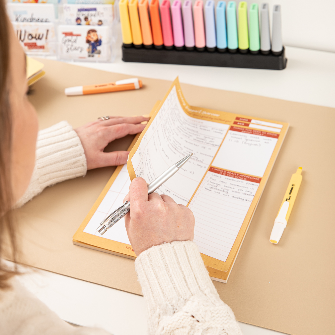 using the scratch pad to avoid repetitive typing -... Teaching Support Pad