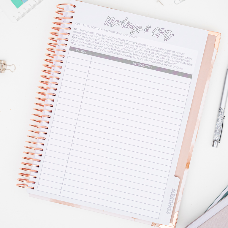 A4 Hardback Notebook: Frosted Flowers