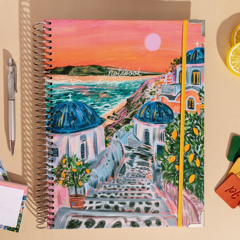 A4 Hardback Notebook: Sunny Escape