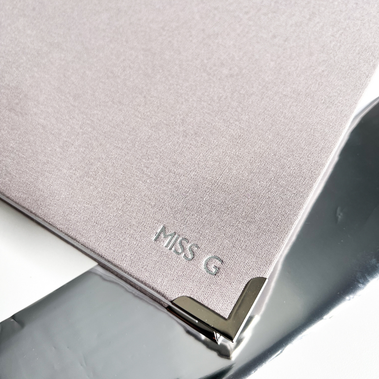 Dusk Grey Linen A4 Hardback Notebook