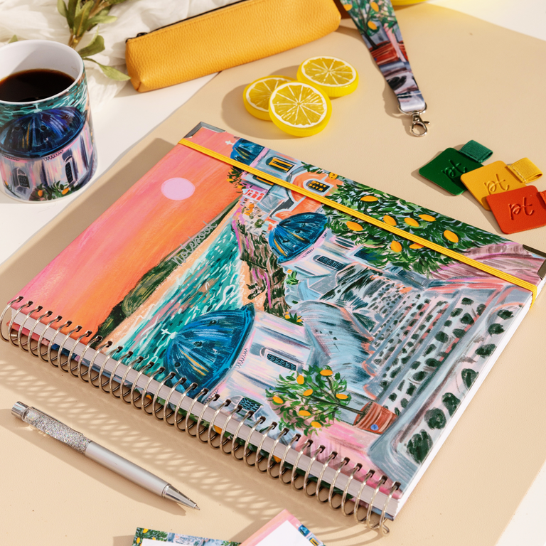 A4 Hardback Notebook: Sunny Escape