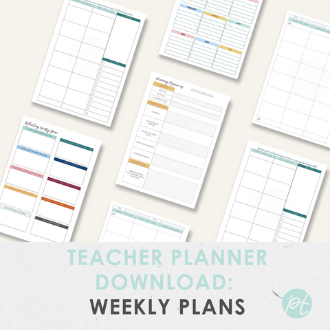 Teacher Planner Download: Weekly Plans 24/25