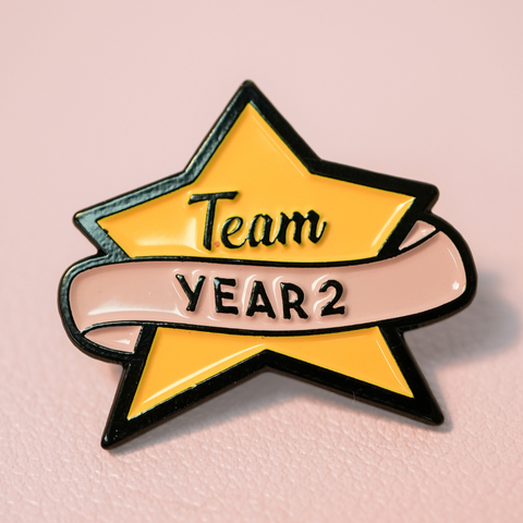 Team Year Two Enamel Pin Badge