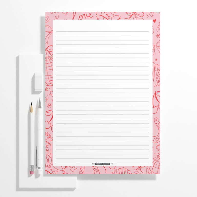 A4 Lined Pad- Iconic