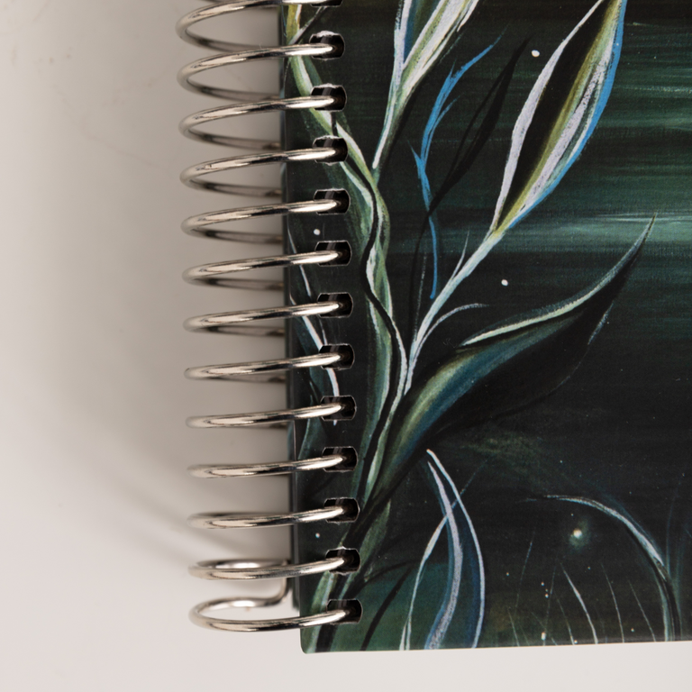 A4 Hardback Notebook: Moonlit Lake