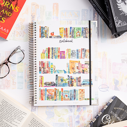 A4 Hardback Notebook: Our Bookshelf