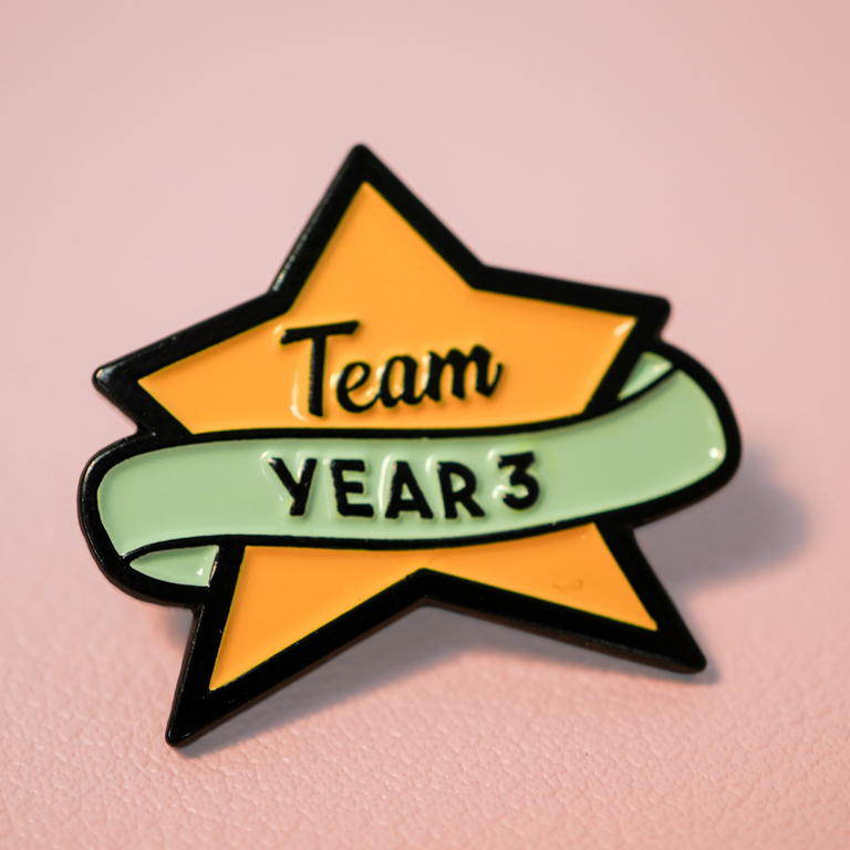 Team Year Three Enamel Pin Badge