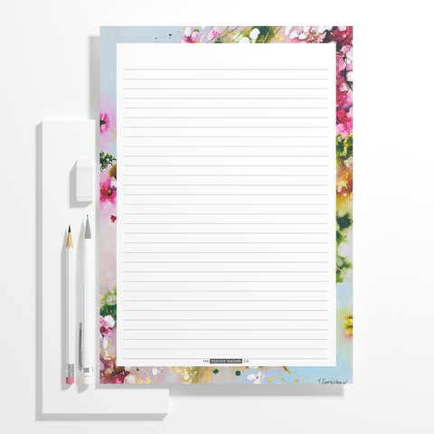 A4 Lined Pad- Blossom Falls
