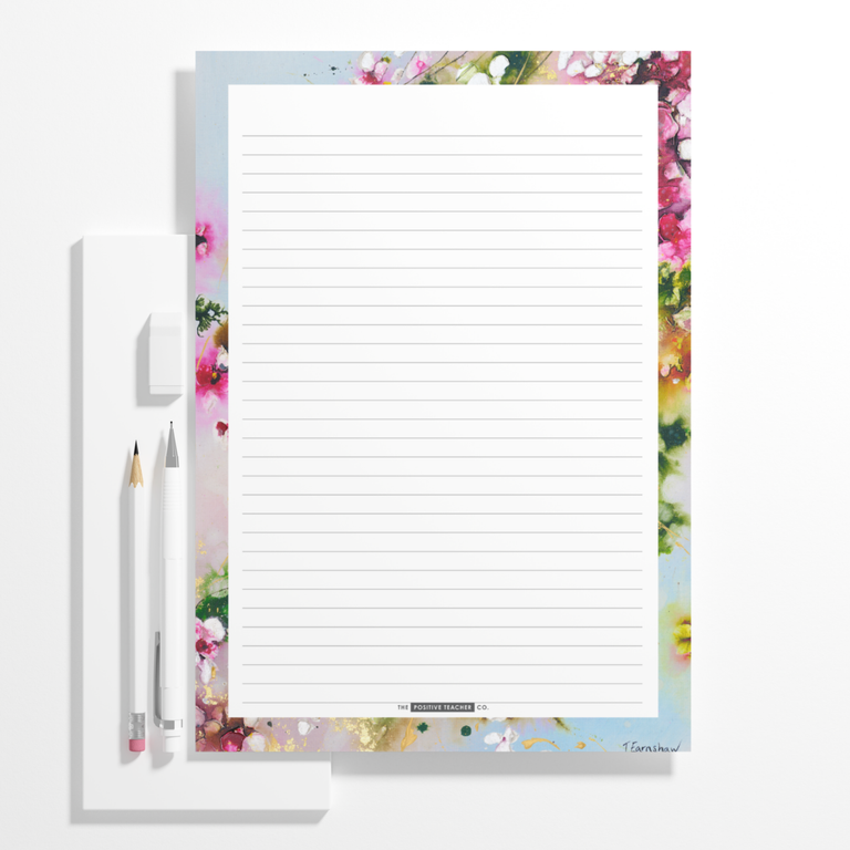 A4 Lined Pad- Blossom Falls