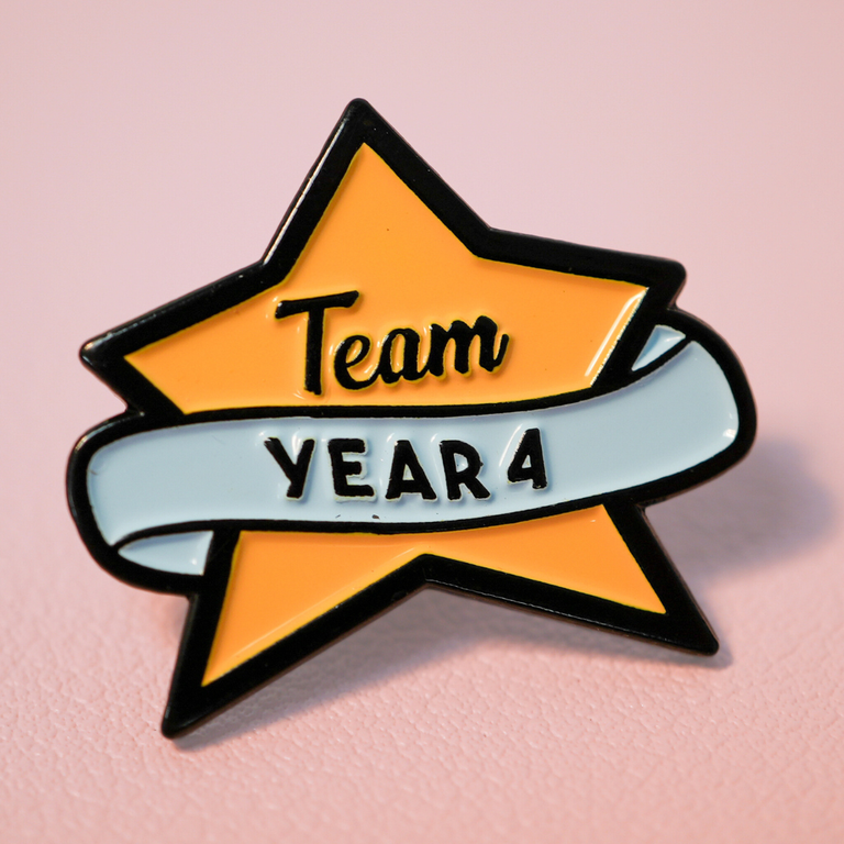 Team Year Four Enamel Pin Badge