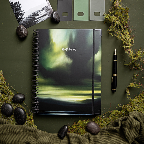 A4 Hardback Notebook: Verdant Veil