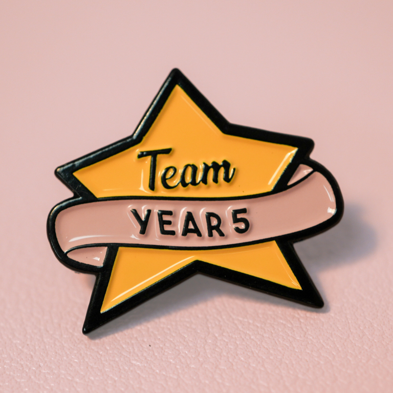 Team Year Five Enamel Pin Badge