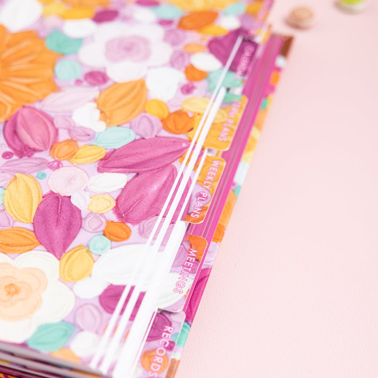 Teacher Planner 2026|2027- Frosted Flowers