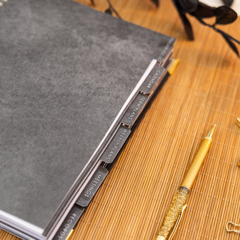 Teacher Planner 2026|2027- Classic Black