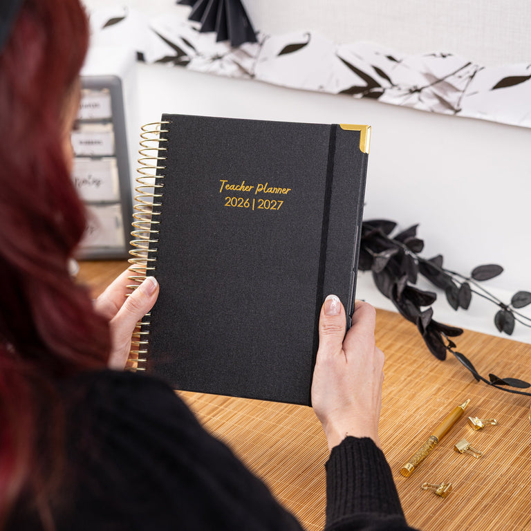 Teacher Planner 2026|2027- Classic Black