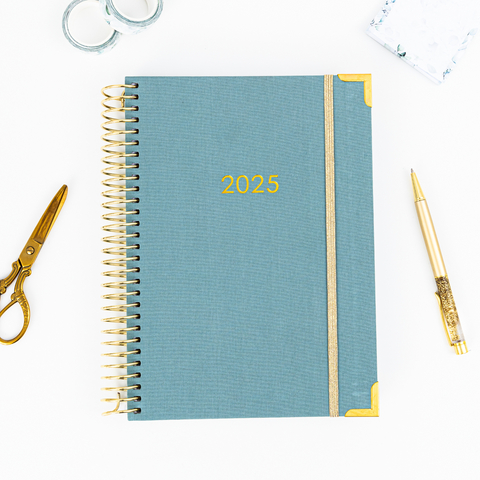 Sage Linen B5 Weekly Planner 2025