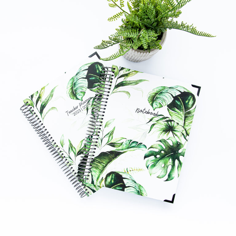 Tropical Leaves A4 Hardback Notebook