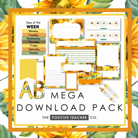 Sunflowers Download Pack Mega Bundle