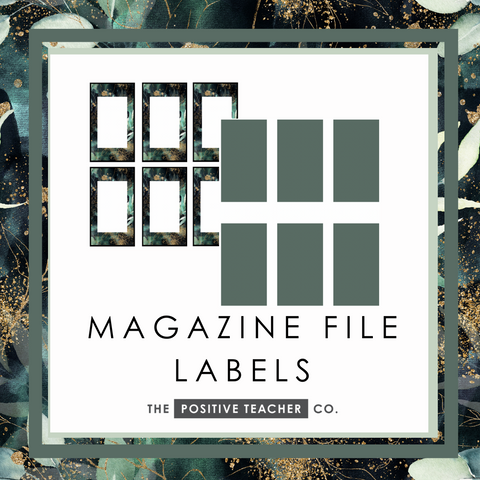 Emerald Forest Magazine File Labels