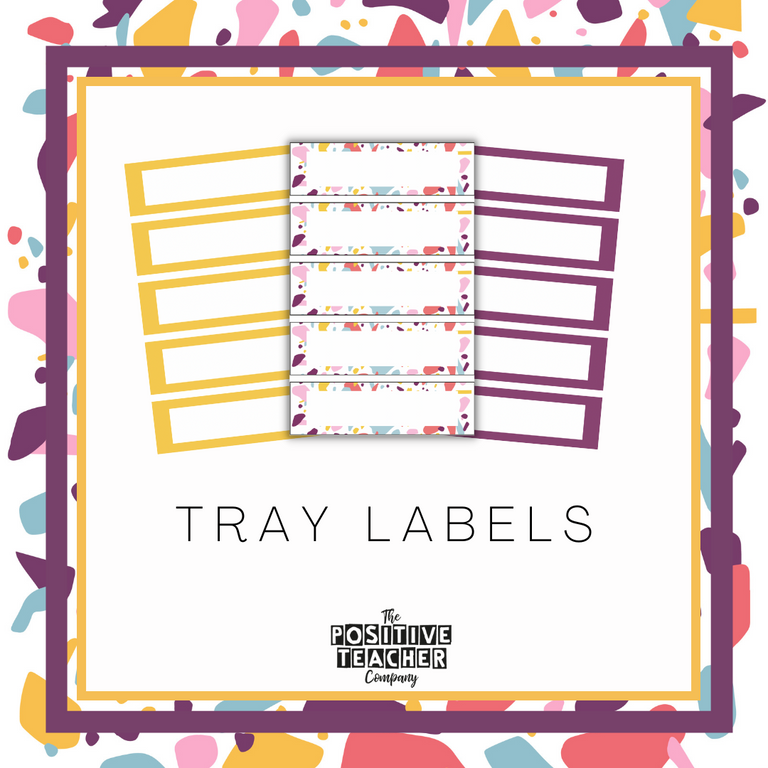 Terrazzo Tray Labels