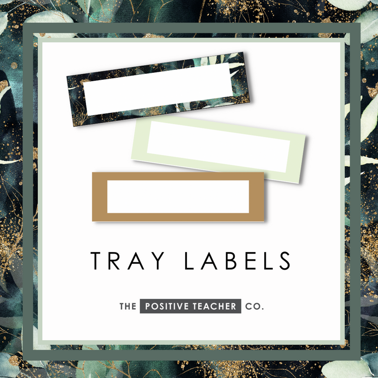 Emerald Forest Tray Labels