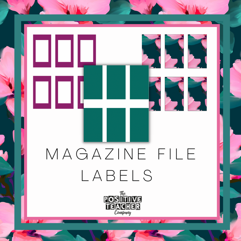 Blooms on the Vine Magazine File Labels