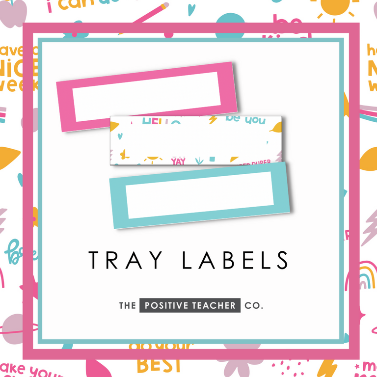 Good Vibes Tray Labels