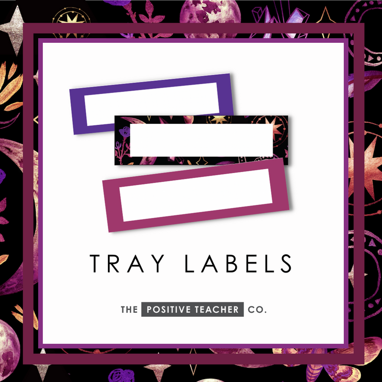 Mystic Night Tray Labels