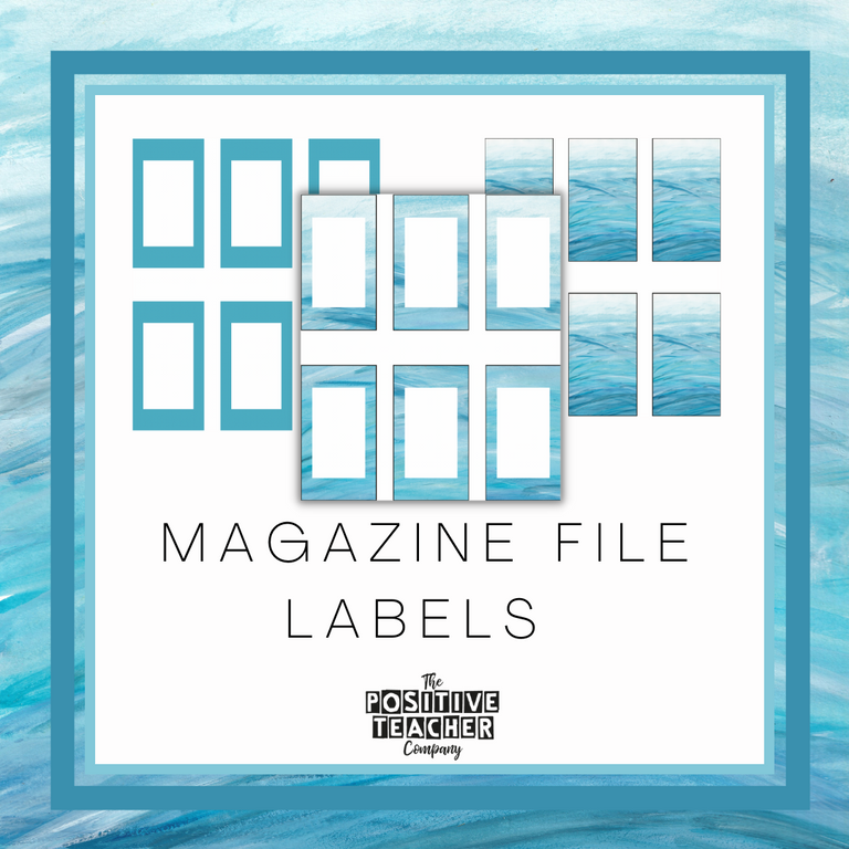 Sea Breeze Magazine File Labels