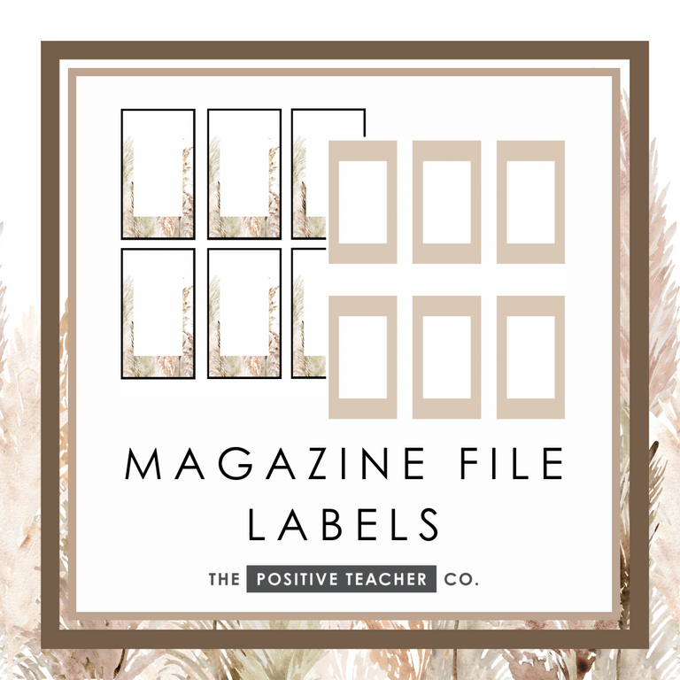 Pampas Magazine File Labels