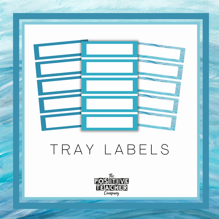 Sea Breeze Tray Labels