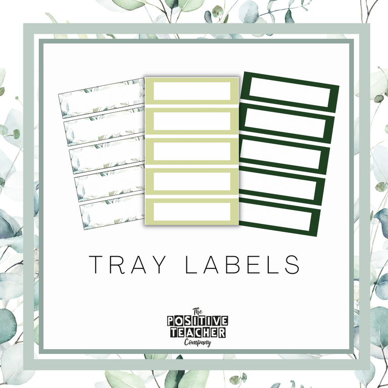 Eucalyptus Tray Labels