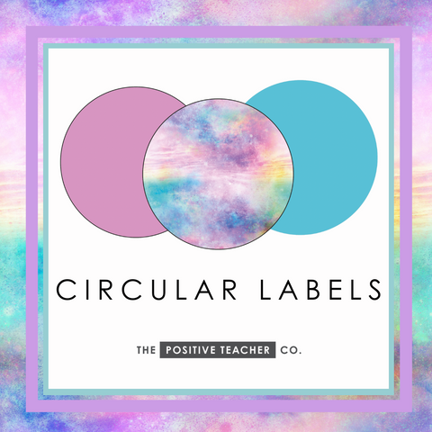 Cosmic Haze Circular Labels